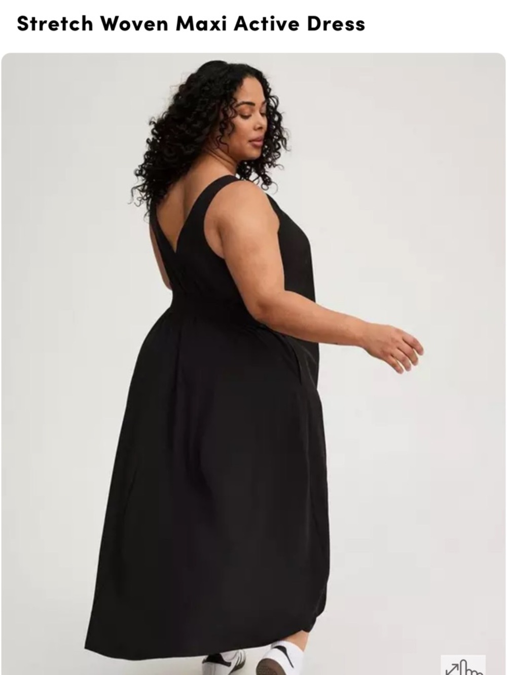 torrid Black Sleeveless Scoop-Neck Maxi Dress - Picture 3 of 8